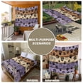 thumbnail image 6 of Purple Brown Tapestry for Bedroom Wall Hanging Tapestry, Rustic Farmhouse Dog Paw Vintage Ceiling Backdrop Tapestries Poster Blanket Wall Decor for Teens Room Living Room Dorm 59" x 79", 6 of 8