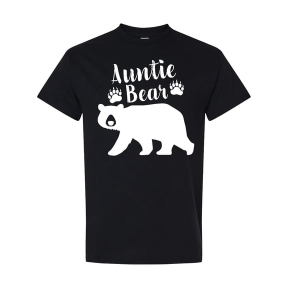 Inktastic Auntie Bear in White T-Shirt