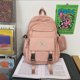 thumbnail image 2 of Bolsa para la escuela Mochila para niñas Mochila sólida impermeable para campus Mochila ventilada de gran capacidad, 2 of 9