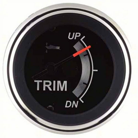 Sierra  67023P; Black Sterling Trim Gauge-Merc Yam