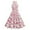 01 Hot Pink, variant on Vintage 1950s Cocktail Midi Dresses for Women Elegant Keyhole Sleeveless Floral Printed Swing Formal Evening Party Dress