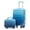 Navy+Light Blue, variant on Alvantor 2 Piece Spinner Luggage Set, Gradient PC Hardshell Carry-On Suitcase with Cosmetic Case, 20″ + 14″Blue and Yellow