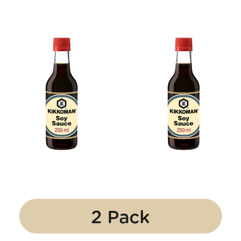 Kikkoman Soy Sauce All-Purpose 250ml, British Import (Pack of 2)