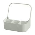 thumbnail image 2 of ¡Oferta Imperdible!, Caja de almacenamiento de cosméticos con tapa y etiqueta a prueba de polvo Caja de almacenamiento de escritorio con seis compartimentos para lápiz labial y artículos diversos, 2 of 8