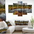 thumbnail image 1 of Clear Lake Mirroring Cloudy Skies - Extra Large Landscape Canvas Art Print, 1 of 4