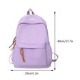 thumbnail image 2 of MesaSe Nylon Fashion Backpack Casual Candy Color Solid Color Shopper Bag (Green), 2 of 5