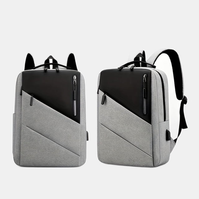 Laptop Backpack With USB Charging Port Waterproof Large Capacity Travel Backpack Reflective Design Backpack