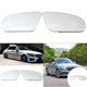 thumbnail image 5 of Espejo retrovisor blanco para coche, compatible con el lado del conductor y del pasajero, lente tintada brillante Un par, 5 of 8