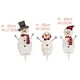 thumbnail image 3 of Juego de decoración navideña LED Penguin | Adornos acrílicos iluminados para exteriores | Decoración de jardín impermeable e impermeable para jardines navideños | 3 Pack | 3 tamaños | Luces de tira, 3 of 9