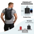 thumbnail image 2 of LAIMEIWEE Small Hiking Backpack, 13L Lightweight Foldable Travel Backpack for Men Women, Packable Daypack Hiking Bag for Camping Walking,Black, 2 of 8