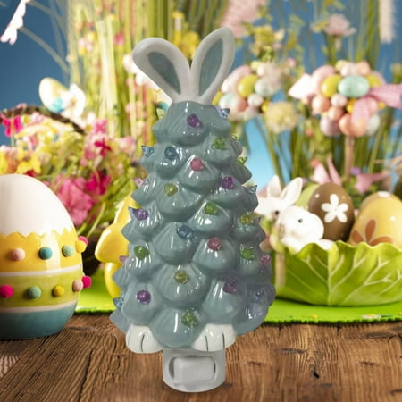 

Small Book Lamp Adorable Ceramic Easter Bunny Night Light Easter Decor And Gift