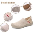 thumbnail image 6 of Walking Shoes Women,Women's Shoes,Women Sneakers,Women's Fashion Sneakers,Womens Slip On Shoes Casual Sneakers Comfortable Flats with All Day Walking Comfort and Support,Beige,5.5, 6 of 8