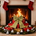 thumbnail image 4 of Yucurem Large Velvet Green Bows Ornaments, 12.6 x 22.8 in Giant Xmas Tree Ribbon Hanging Bows for Christmas Wedding Birthday Party Supplies, 4 of 7