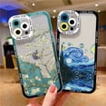 thumbnail image 2 of Fundas de teléfono transparentes con pintura al óleo de Van Gogh, carcasa transparente para Iphone 13, 12, 11 Pro Max, 7, 8 Plus, SE, 2020, X, XS, XR, 14 Pro Max, 2 of 4
