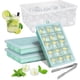 thumbnail image 1 of Ice Cube Tray Silicone Ice Cube Molds with Lids 3 Pack Easy Release Flexible Ice Molds for Freezer BPA Free FDA Certified (Blue), 1 of 5