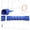Blue 634, variant on PawHut Dog Ramp for Bed, 49 x 16 x 14 Non-Slip Carpet Pet Ramp with Top Platform, White Wooden Dog Ramp for High Beds