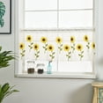 thumbnail image 3 of Cadorn Daisy - Printed Single - Panel Rod - Pocket Short Curtain, 100x50cm, for Kitchen/Bathroom, 3 of 9