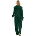 thumbnail image 4 of Lounge Sets For Women 2023 Oversized Half Zip Sweatshirt And Wide Leg Sweatpant 2 Piece Outfits Sweatsuit Tracksuit, 4 of 6
