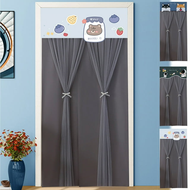Xihbxyly Cortina de Encaje de Doble Capa, Fácil de Instalar, Sin Taladros, Elegante Filtro de Luz, Bloquea La Luz Solar y Proporciona Privacidad, Versátil para Decorar El Hogar, Puertas, Armarios y S
