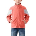thumbnail image 2 of FAIWAD Kids Plush Outerwear Zip up Color Block Jacket Boys Girls Fall Casual Outdoor Coat with Pockets, 2 of 4