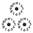 thumbnail image 4 of Monstrate Wall Clock Sticker Modern Affordable Silent Digital Labels Home Mirror Accessories Decal Big Hotel Effect Office Living Type1 NO1 Monstrate CBP012396, 4 of 6