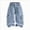 Z011-Blue, variant on VUHXZWAF Boys Denim Shorts Elastic Waist Summer Half Pants Stretchy Cargo Jean with Pockets Size 11-12 Years
