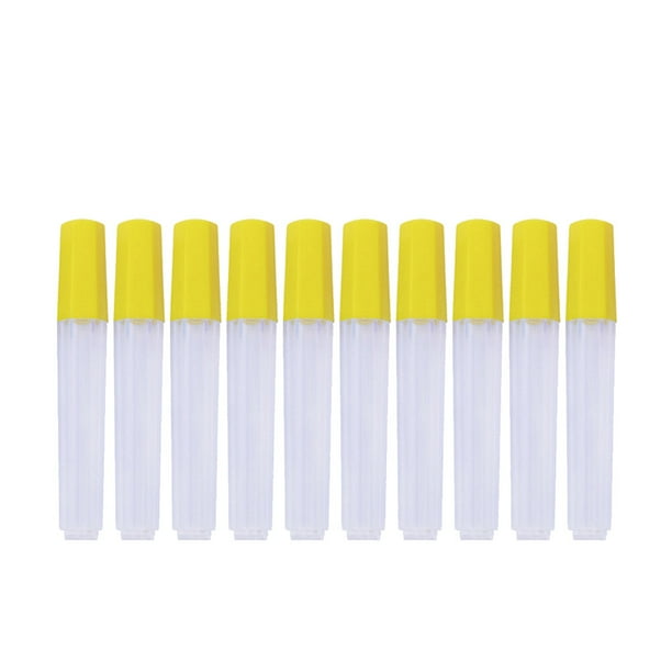 GOOHOCHY Botella de almacenamiento de plástico del organizador del sostenedor de la aguja del tubo sellado transparente 10pcs (10cm, 73 #)