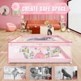 thumbnail image 3 of Baby Playpen Hiaksedt 74 x 50 cm para bebés y niños pequeños, color rosa, 3 of 7