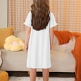 thumbnail image 3 of FAIWAD Toddler Girls Nightgown Sleepwear Ruffle Sleeve Dresses Kids Summer Crewneck A Line Casual Pajama Dress Loungewear, 3-12Y, 3 of 6