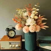 KIRIFLY Artificial Flowers Silk Flower Bouquet Decor Realistic Retro Flowers Arrangements Wedding Decoration Table Centerpieces(Champagne)
