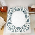 thumbnail image 5 of Manfei Traditional Flowers 4pcs Bed Sheets for Children Teens,Bohemian Floral King Sheets,Hippie Paisley Super Cozy Sheet Set,Microfiber Bedroom Decor, 5 of 7