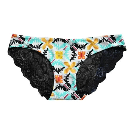 

TAIAOJING Women Seamless Brief Cotton Thongs For Lace âs Breathable No Show T Back Tanga Panties Women s Underwear