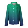 thumbnail image 6 of Button Down Shirts for Women Dress Shirts Long Sleeve Printed Casual Fashion Lightweight Collared Office Work Blouses, 6 of 6