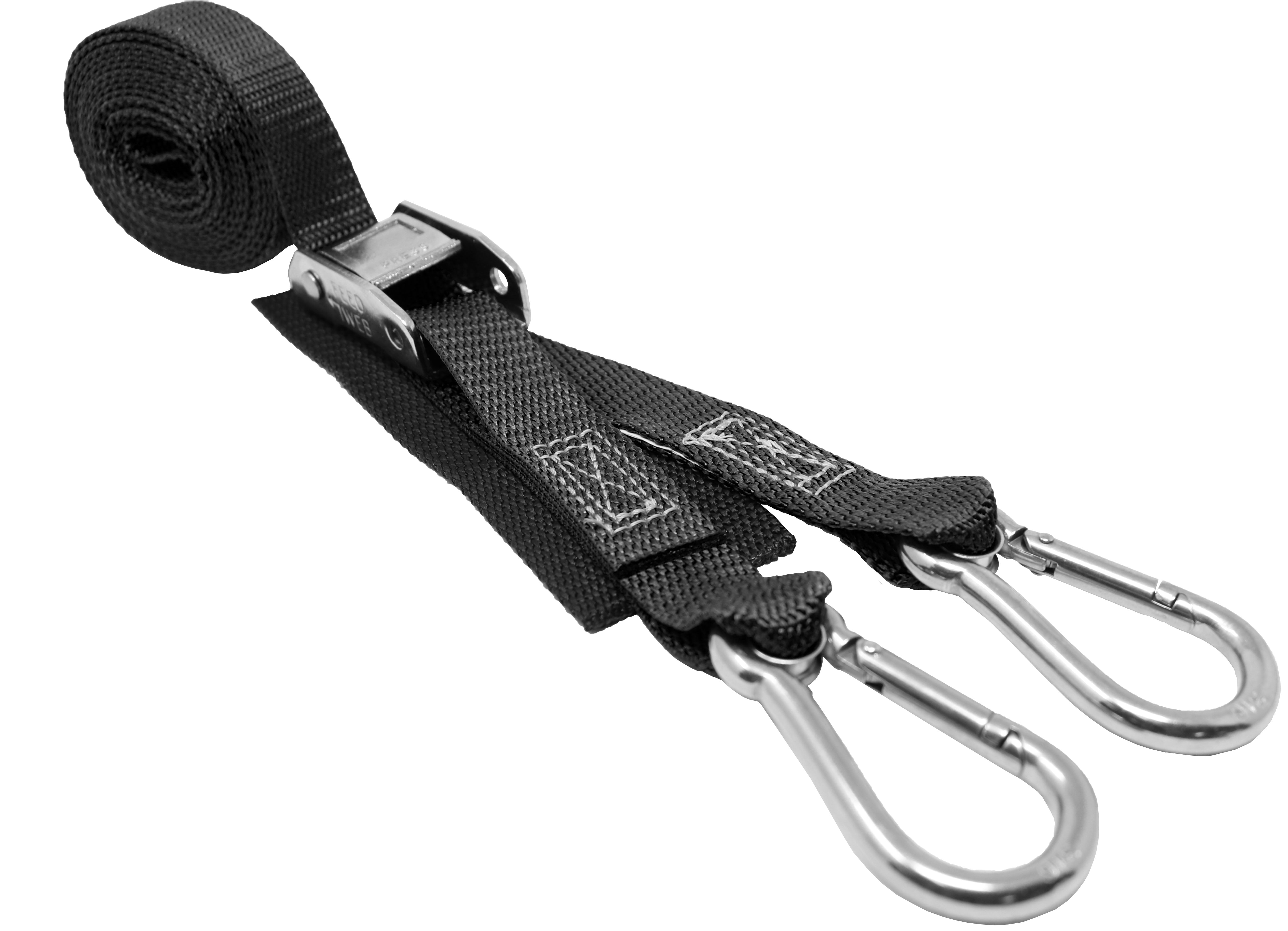 CustomTieDowns 1 Inch x 8.5 Foot Stainless Steel Cam Buckle Tie Down