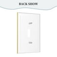 thumbnail image 4 of Panel de interruptores con marco romano de cuero simple para luces de conmutación de Rams Panel de pared Interruptor de luz simple, doble o con tirador, 4 of 8