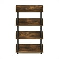thumbnail image 4 of Furinno Turn-N-Tube 4-Tier Freestanding Multipurposes Display Rack, Amber Pine/Black, 4 of 6