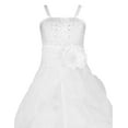 thumbnail image 4 of iEFiEL Girl Rhinestone Organza Flower Dress Wedding Prom Gown, 4 of 5