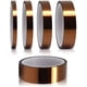thumbnail image 1 of Cinta adhesiva de película de poliimida de 5 piezas, cinta resistente al calor, cinta Kapton, para impresora 3D, enmascaramiento, aislamiento de placa de circuito (3/6/8/12/25 mm × 33 m), 1 of 5