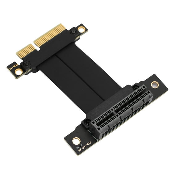 PCIE 4.0 Riser Cable, X16 High Speed 8GB S Graphics Card Extension Port Adapter, Flexible GPU Riser Cable for M.2 WiFi USB Sound Card SSD