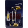thumbnail image 1 of 1 juego de tapones para pinchazos de cemento para bicicletas y coches, kit de reparación de neumáticos sin cámara para automóviles, herramientas manuales, plateado, M, 1 of 5