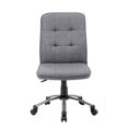 thumbnail image 3 of Boss Pretty Parsons Modern Armless Office Chair in Slate Gray, 3 of 7