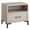 thumbnail image 2 of Home Square Open Shelf Wood Nightstand in Antique White - Set of 2, 2 of 7
