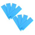 thumbnail image 1 of Oleegame 2PC Tin Foil Roll Cake Scraper Pattern Cream Scraper Set DIY Baking Tools Plastic Cream Scraper Set Baking Accessories Blue, 1 of 3