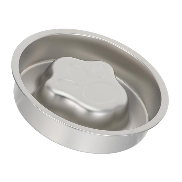 Luxshiny Plato De Alimentación Lento Para Perros En Inoxidable Con Base Antideslizante Estable
