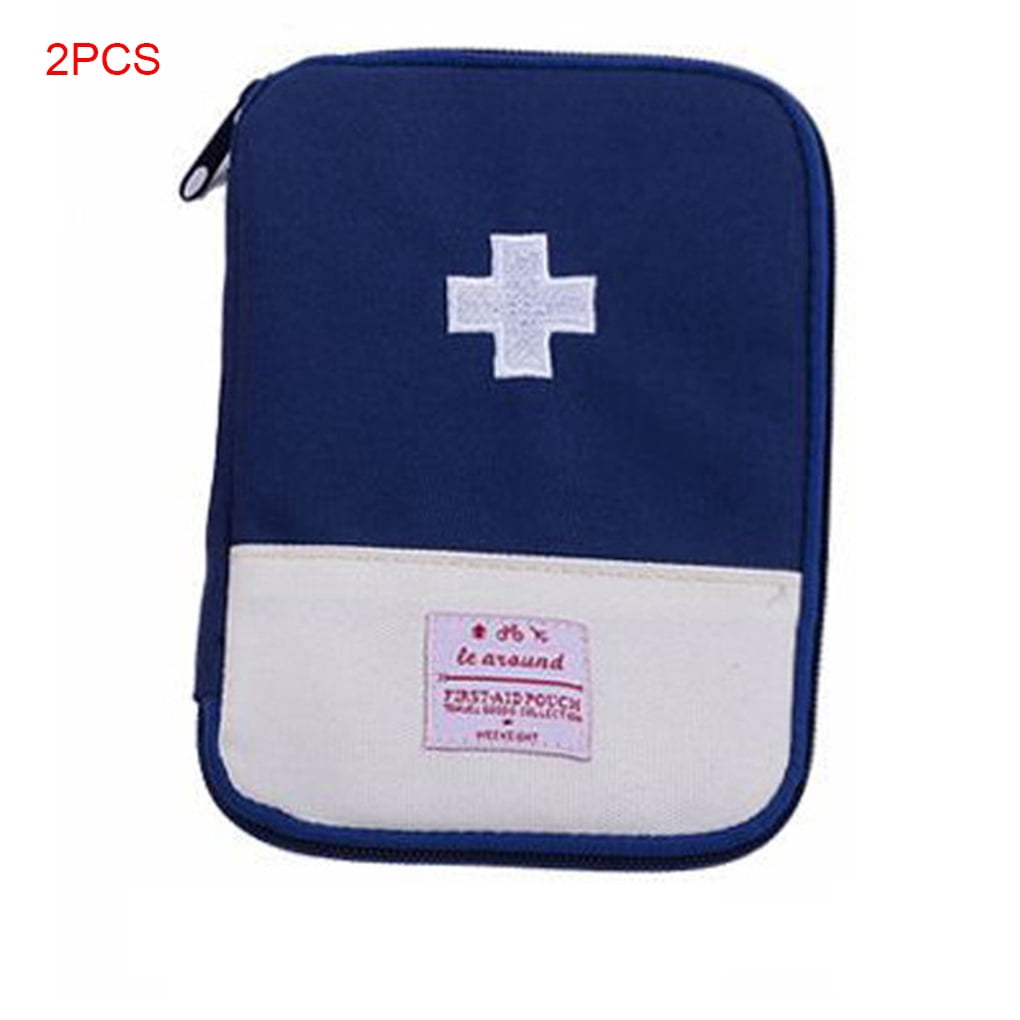 2 Pieces Medical Bag Emergency . Survival First Aid Kit Bag Home Travel Camping