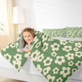 thumbnail image 3 of Homewish Retro Flower Full Size Comforter Sets,Vintage Floral Bedding Comforter Set,Green,Light Gray Reversible,3 Pieces,1 Comforter and 2 Pillowcases, 3 of 7