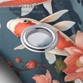 thumbnail image 3 of Koi Fish Shower Curtain Set with Rugs Cherry Blossom Flower Branch Romantic Japanese Asian with Toilet Lid Cover, Bath Mat, Shower Curtains for Bathroom Rug Set, 72x72 Inch, 3 of 4
