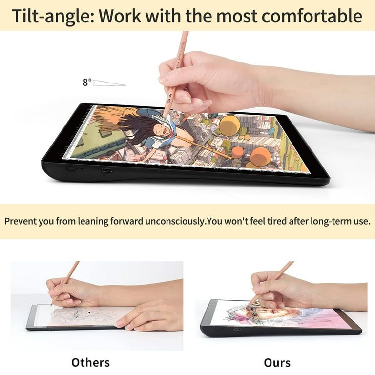 Light Box Zocelight A4 Con Supporto - Tavolo Luminoso Per Disegno, Cucito, Tratteggio - LED - Foto 4