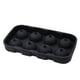 thumbnail image 1 of Molde de silicona redondo de 8 cavidades para hacer cubitos de hielo de frutas, negro Irene Inevent HA004937-02, 1 of 2