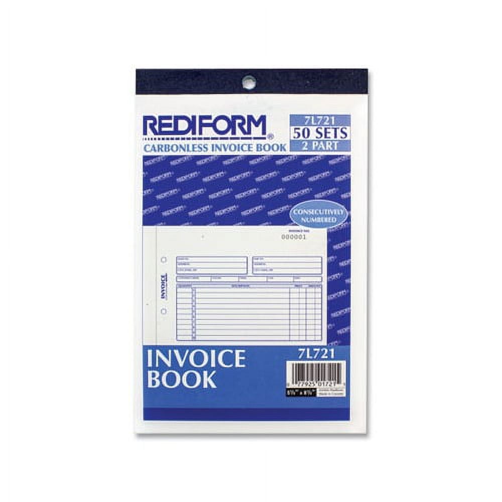 5 Pack REDIFORM Sales Order Books - Carbonless 2-Part, 5.5 X 7.875 Inches, 50 Forms Per Book